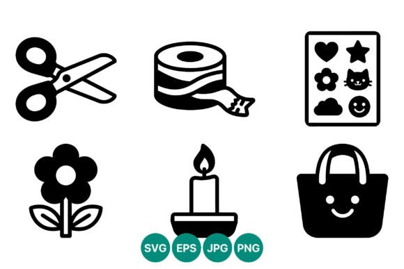 Black White Scissors Tape Flower Candle Review