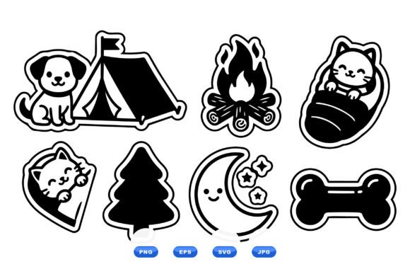 Cute Camping Pet Stickers Review