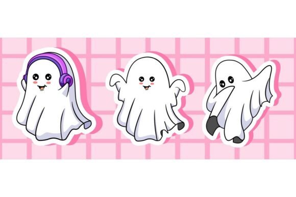 Cute Ghost Stickers Review for Embroidery Projects