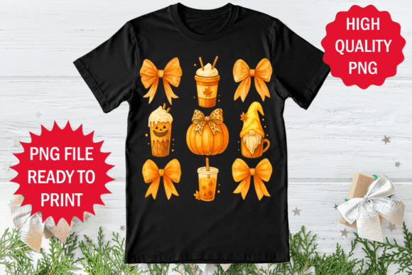 Fall Season Design Cold Coffee T-shirt