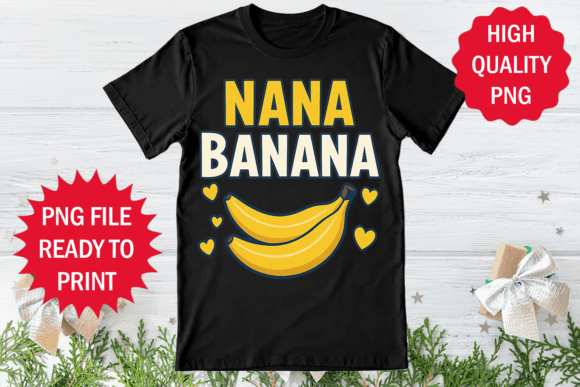 Grandma Nana Banana Clipart Design Png