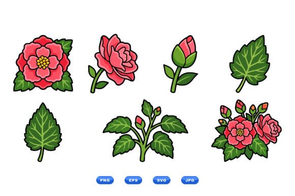Hand Drawn Rose Clipart Set Review