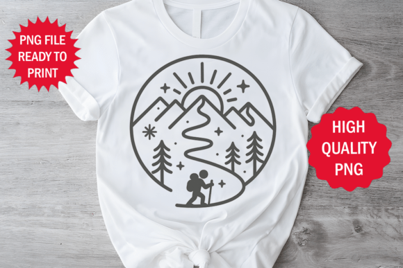 Hill Adventure Pine Tree Line Art Design Review