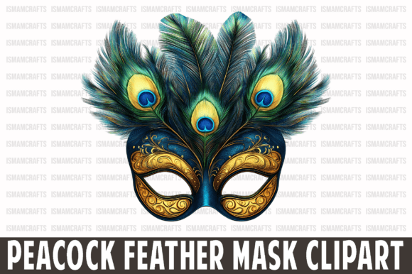 Peacock Feather Mask Clipart PNG Review