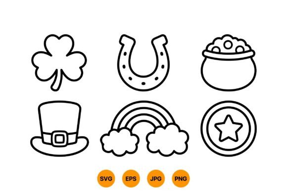 St Patrick Icon Clipart Review for Embroidery