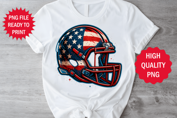 Usa Print American Football Helmet Png